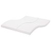 vidaXL Colch&atilde;o de espuma 180x210 cm 7 zonas dureza 20 ILD branco
