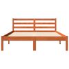 VidaXL Cama sem colchão 140x190 cm pinho maciço castanho-mel