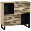 vidaXL Buffet Castanho 80 x 33 x 75 cm Madeira de mangueira maci&ccedil;a