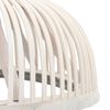vidaXL Candeeiro suspenso semicircular 40 W 34x14,5 cm E27 bambu