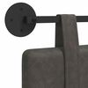 vidaXL Cabeceira Suspensa Preto 210 x 55 x 5 cm PU Antigo