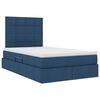 vidaXL Cama com arruma&ccedil;&atilde;o e colch&atilde;o Azul 120 x 200 cm Poli&eacute;ster
