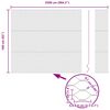 vidaXL Cerca Hexagonal Cinzeto 1.6 x 25 m Aço