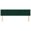 vidaXL Cabeceiras verde-escuro 180x5x78/88 cm veludo