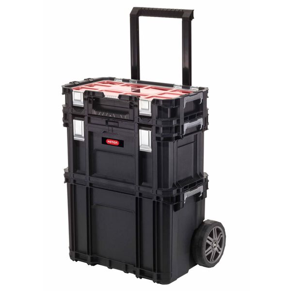 Keter Caixa de ferramentas Connect Trolley and Rolling Systems preto