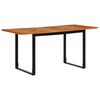 vidaXL Mesa de jantar 160x80x75 cm Madeira maci&ccedil;a de Ac&aacute;cia