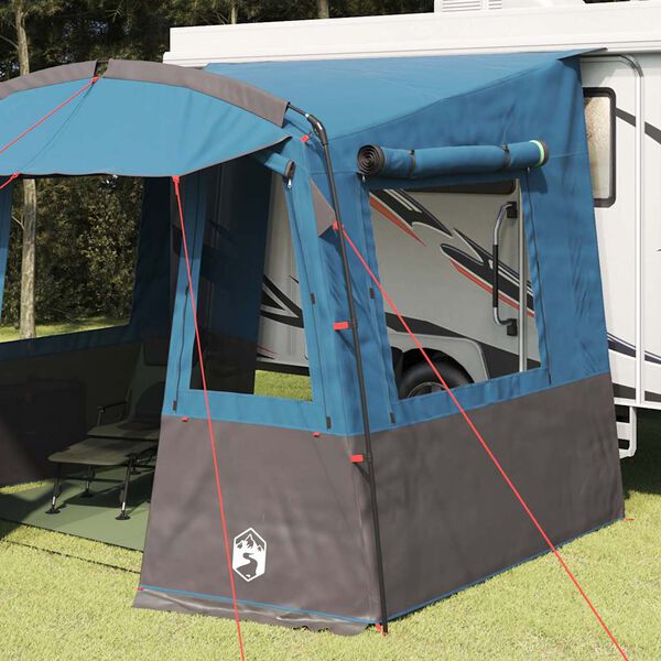 vidaXL Tenda de porta-malas para Caravana Azul 352 x 250 x 240 cm