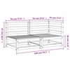 vidaXL Sof&aacute; de 2 lugares para jardim madeira de douglas maci&ccedil;a