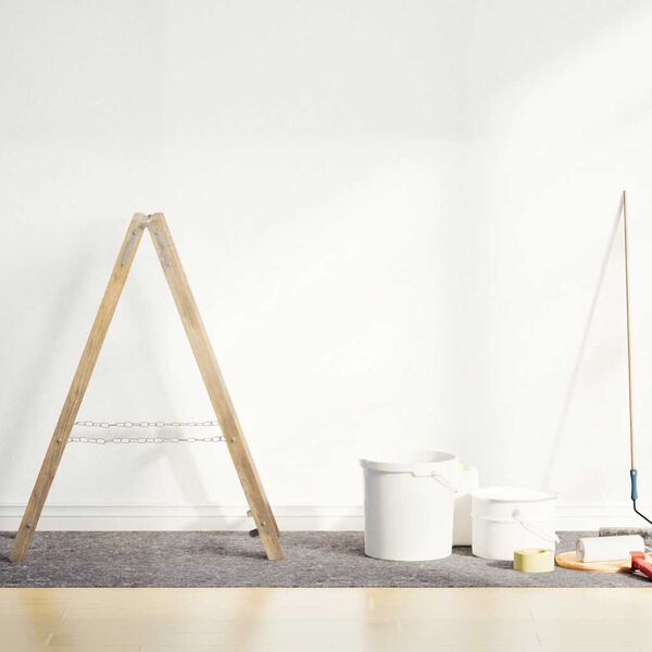 vidaXL Tapete p/ pintor em velo antiderrapante 10 m 280g/m&sup2; cinzento