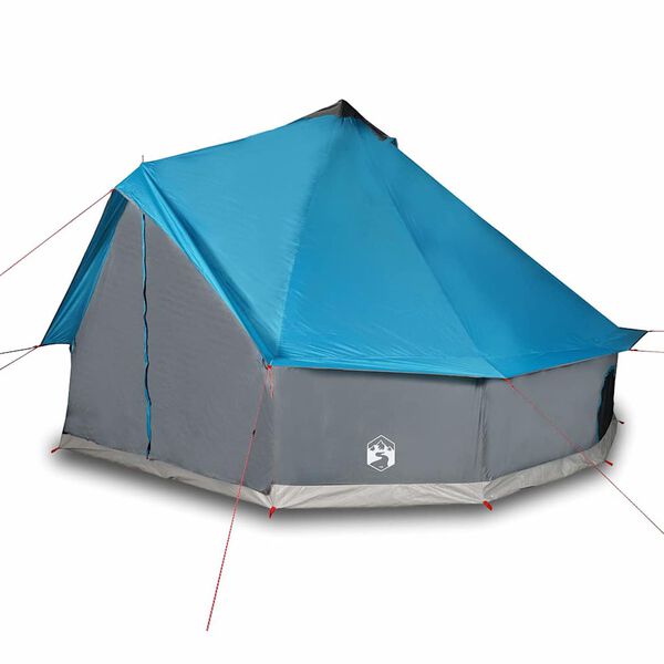 vidaXL Tenda familiar tipi para 12 pessoas impermeável azul