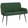 vidaXL Sof&aacute; de 2 lugares com pernas de metal 2 lugar Verde-Escuro