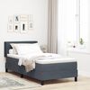 vidaXL Cama Box com colch&atilde;o Cinza Escuro 200 x 80 cm Veludo
