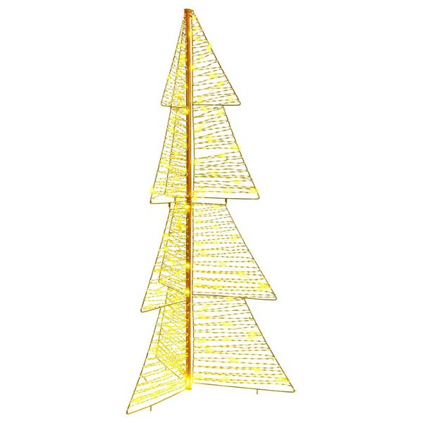vidaXL &Aacute;rvore de Natal com 160 LEDs Branco quente 150 cm PET