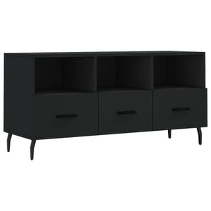vidaXL M&oacute;vel de TV 102x36x50 cm derivados de madeira preto