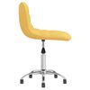 vidaXL Cadeira de escrit&oacute;rio girat&oacute;ria tecido amarelo mostarda