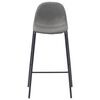 vidaXL 5 pcs conjunto de bar tecido cinzento-acastanhado