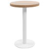 vidaXL Mesa bistr&ocirc; 50 cm MDF castanho-claro