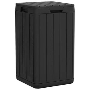 vidaXL Caixote do lixo de exterior 38x38x65 cm PP antracite