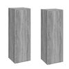 vidaXL Arm&aacute;rios TV 2pcs 30,5x30x90cm madeira proc. cor sonoma cinzento