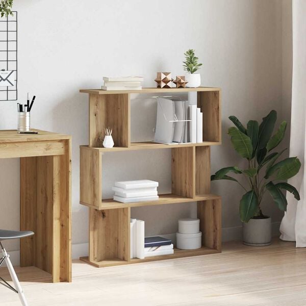 vidaXL Estante 80x24x96 cm derivados de madeira carvalho artisiano