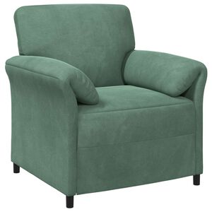 vidaXL Sof&aacute; de 1 lugar Verde do Mar 88 x 83 x 95 cm Veludo
