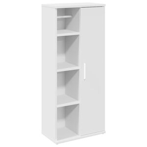 vidaXL M&oacute;vel p/ casa de banho c/ suporte de rolos 39x22x90 cm branco