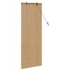 vidaXL Estores de rolo com cortinas Manual Castanho 60 x 160 cm Bambu