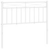 vidaXL Cabeceira de substitui&ccedil;&atilde;o 100 cm metal branco