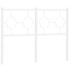 vidaXL Cabeceira de substitui&ccedil;&atilde;o 120 cm metal branco