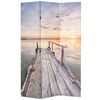 vidaXL Biombo dobr&aacute;vel com estampa de lago 120x170 cm