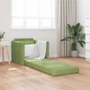 vidaXL Sof&aacute;-Cama 60cm Verde Claro Veludo
