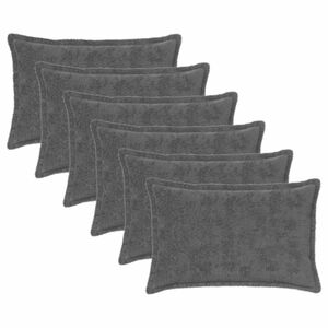 vidaXL Capa almofada 6 unid. HOUTEN Cinzento-Escuro 30 x 50 cm