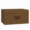 vidaXL Mesa de cabeceira de parede 40x29,5x22 cm castanho mel