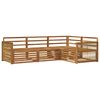 vidaXL Conjunto de Sof&aacute;s para Exterior 4 pcs Natural