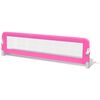 Toddler Barra de seguran&ccedil;a para cama 150 x 42 cm rosa