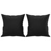 vidaXL Sof&aacute; 2 lugares c/ almofadas/almofad&otilde;es 140cm couro artif. preto