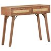 vidaXL Mesa consola 100x35x76 cm madeira de mangueira maci&ccedil;a