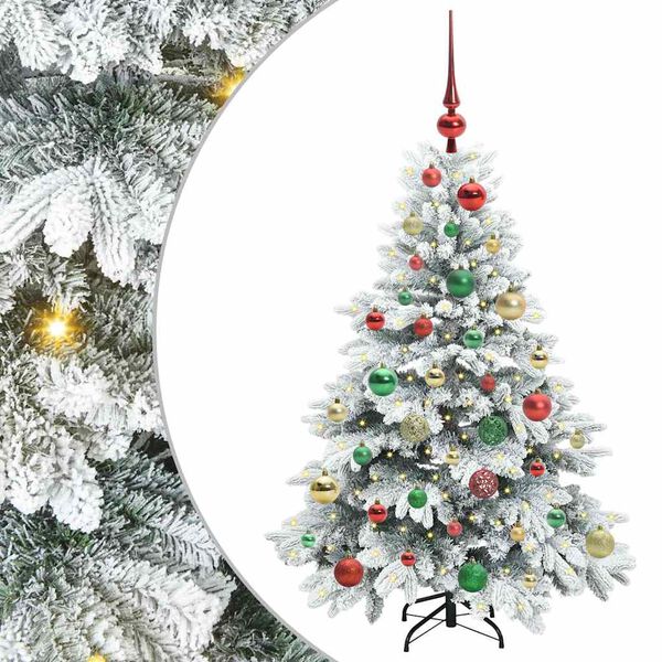 vidaXL &Aacute;rvore de Natal Artificial com 150 LEDs Branco 120 cm PE e PVC