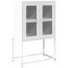 vidaXL Aparador alto 68x39x107 cm a&ccedil;o branco