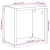 vidaXL Prateleiras parede forma de cubo 4 pcs 26x15x26cm branco/sonoma