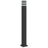 vidaXL Candeeiro de ch&atilde;o para exterior 110 cm alum&iacute;nio preto