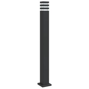 vidaXL Candeeiro de ch&atilde;o para exterior 110 cm alum&iacute;nio preto