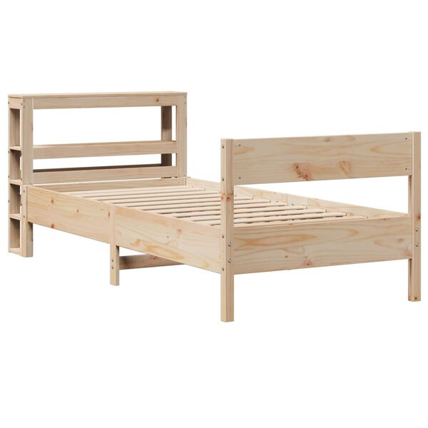vidaXL Cama sem colch&atilde;o 90x190 cm madeira de pinho maci&ccedil;a