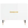 vidaXL Mesas de centro 2 pcs 50x50x40 cm branco brilhante