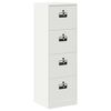 vidaXL Arm&aacute;rio de Arquivo com gaveta Branco 45,5 x 42 x 139 cm