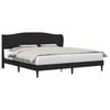vidaXL Estrutura da Cama Preto 180 x 200 cm Couro Sint&eacute;tico
