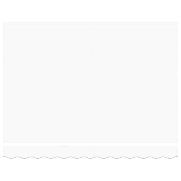 vidaXL Toldo Retr&aacute;til Branco 350 x 250 cm Tecido e Metal