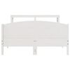 vidaXL Cama sem colch&atilde;o 140x190 cm madeira de pinho maci&ccedil;a branco