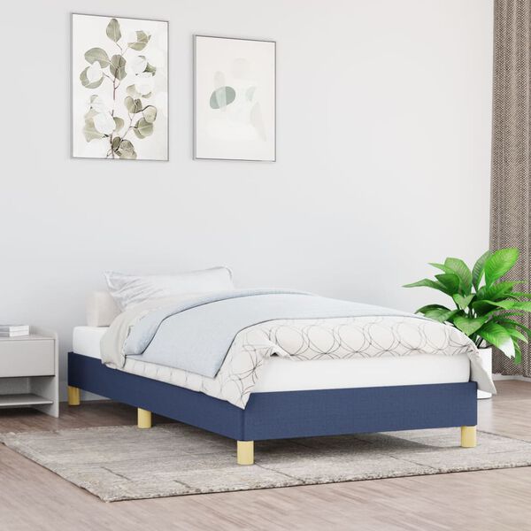 vidaXL Estrutura de cama sem colch&atilde;o 80x200 cm azul