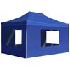 vidaXL Tenda dobr&aacute;vel profissional com paredes alum&iacute;nio 4,5x3m azul